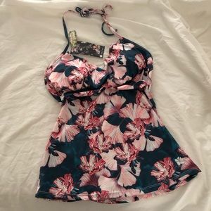 NWT - Hapari Twist Tankini (L) - Ginkgo